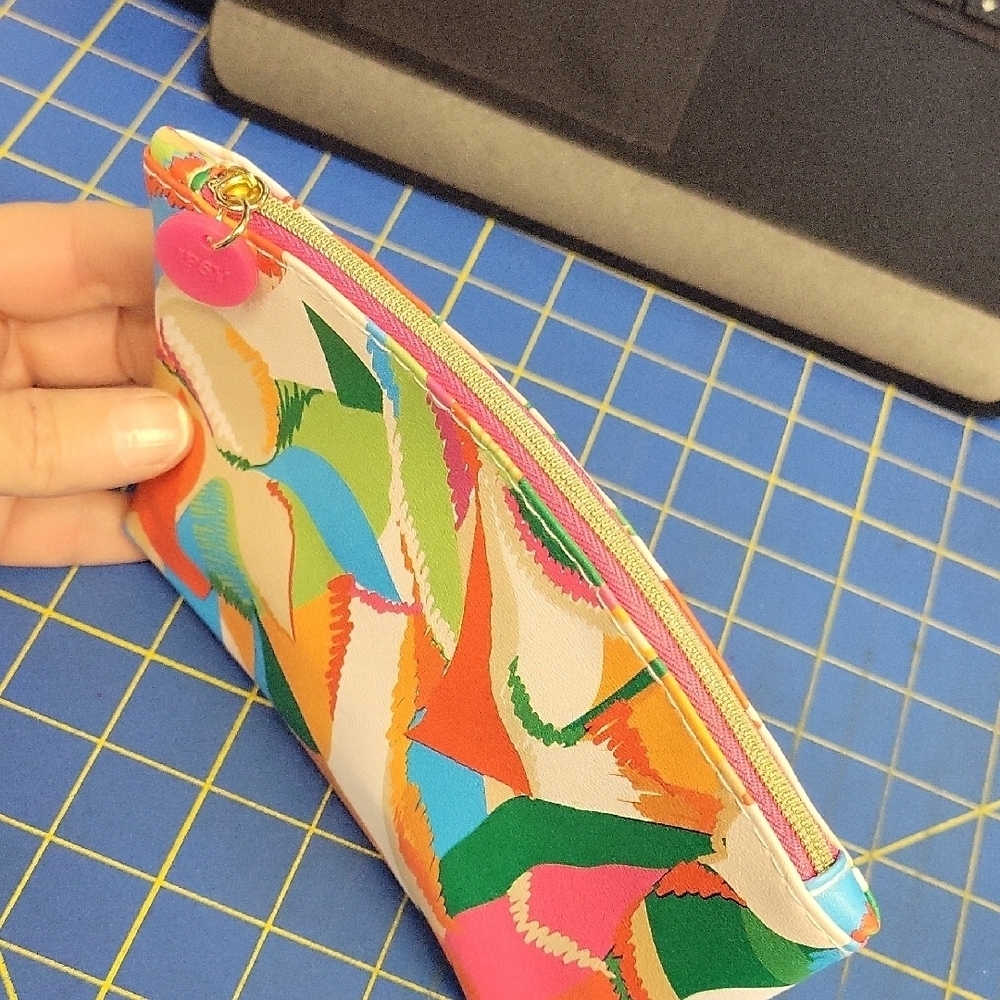 Colorful Abstract Print Pouch - Picture 2 of 5